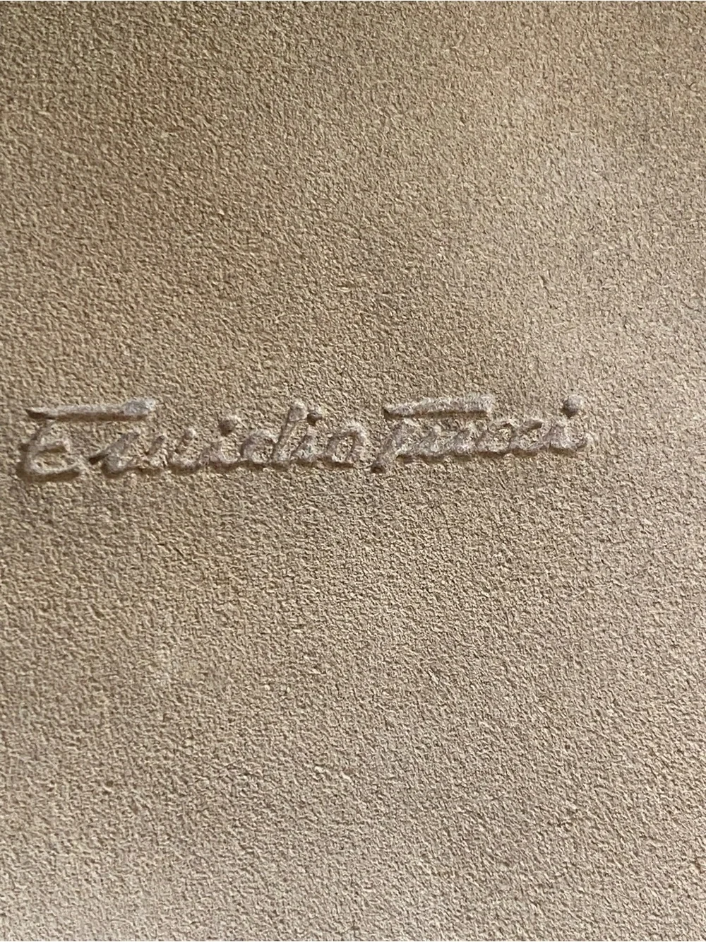 Vintage Emidio Tucci Suede and Dark Brown Leather Satchel -